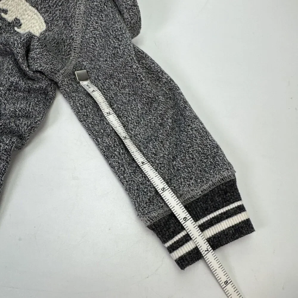 Hatley Heritage One Piece Zipped Baby Romper Bear Gray Hoodie 3-6 Month